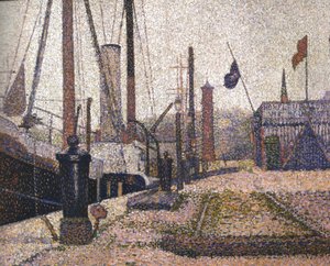 Puerto en Honfleur de Georges Seurat